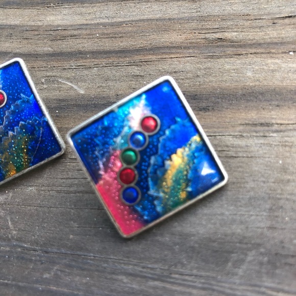 Vintage pierced earrings - Picture 2 of 8